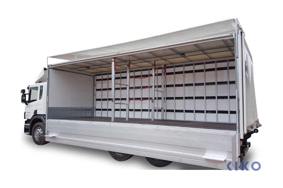 KIKO 10 Einseitig Schwenkwand, andere Seite SchiebeFaltPlane