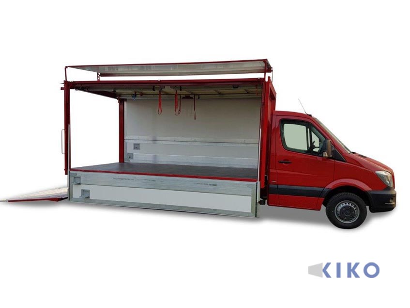 KIKO 10 light, Unterwand mit Verschleißblech, Ladebordwand