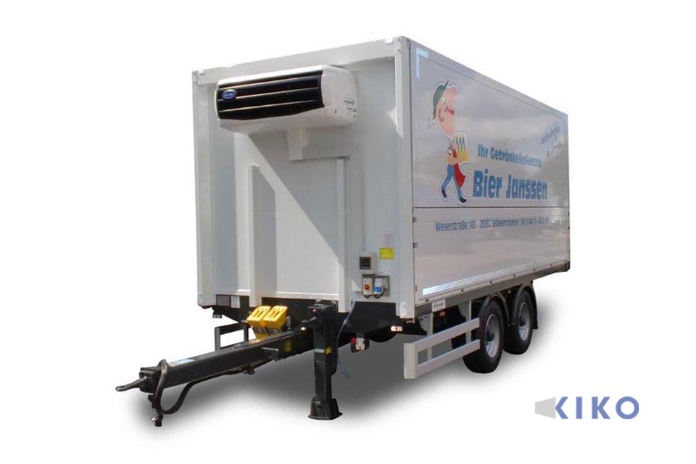 KIKO 10 Tandemanhänger isoliert, Dach 40 mm Sandwichpaneel
